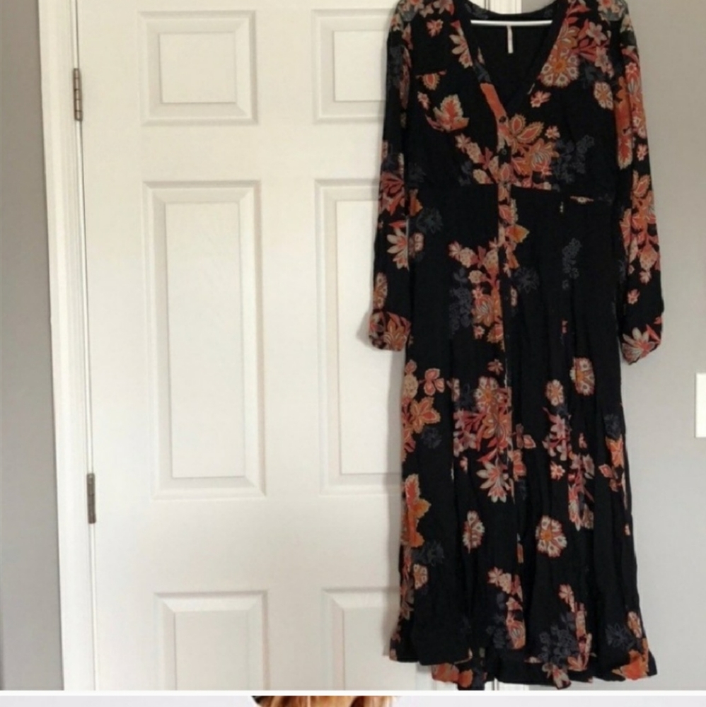 Free People GORGEOUS Midi Maxi Dress 10 - Picture 3 of 4